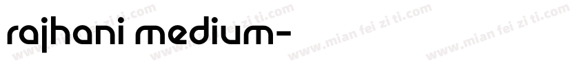 rajhani medium字体转换